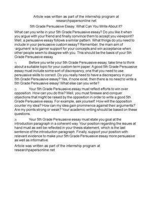 how to write persuasive argue book