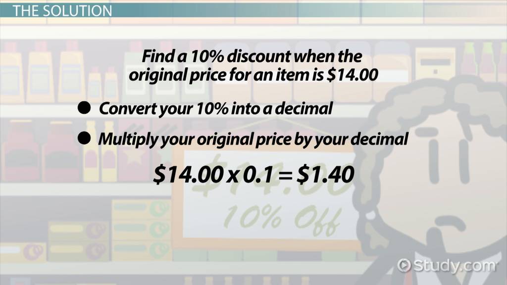 how to work out percentage off a price