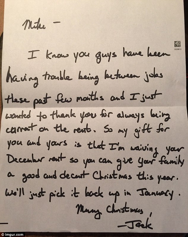 how to write a thank you note to a tenant