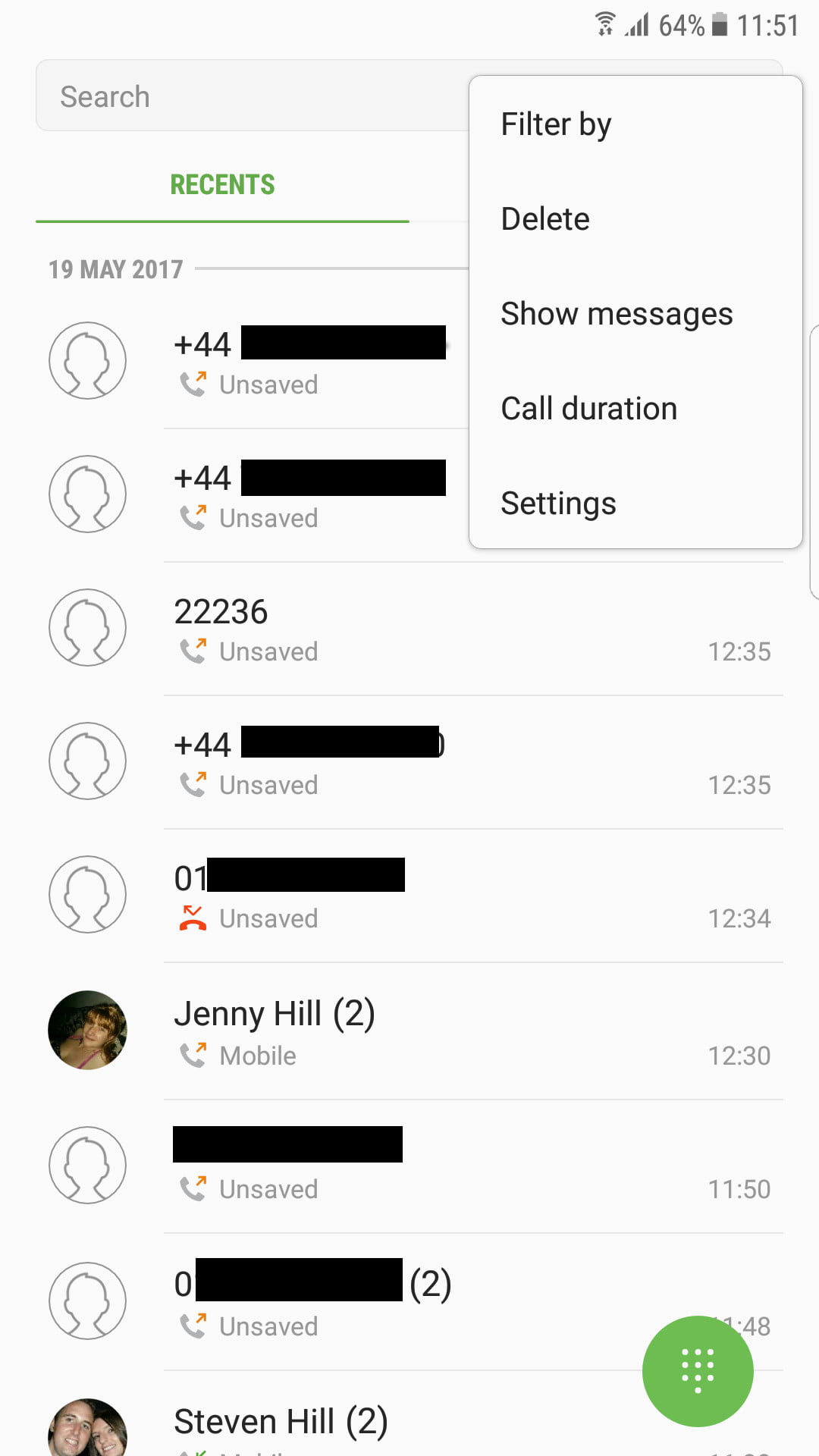 samsung how to stop lock block