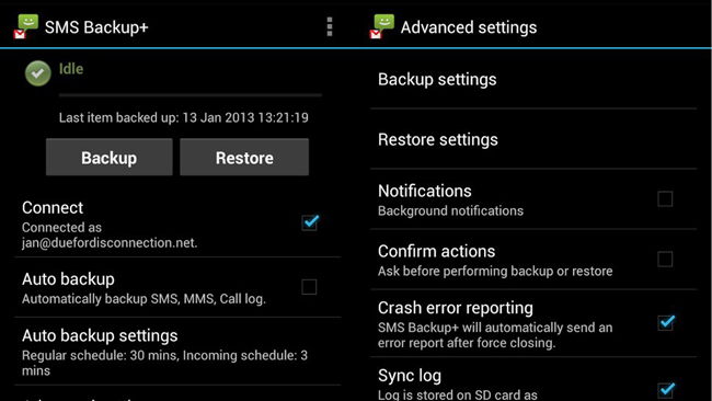 how to take messages backup from android phone