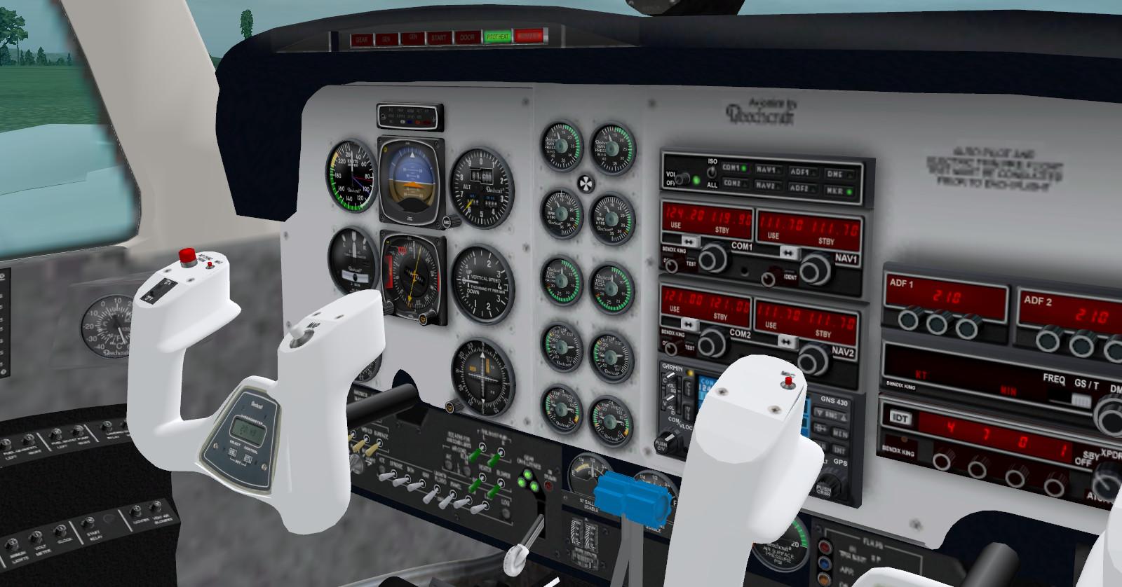 how to start beechcraft baron xplane 11