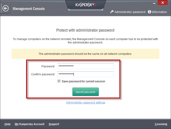 how to set up password minecraft server