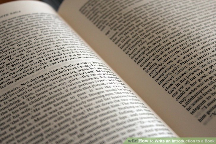 how to write an introduction to a fiction book