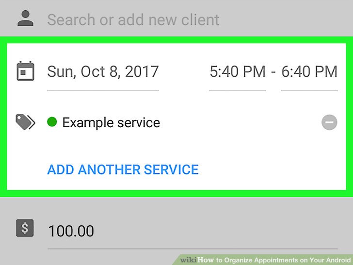 how to set up an appointment on google