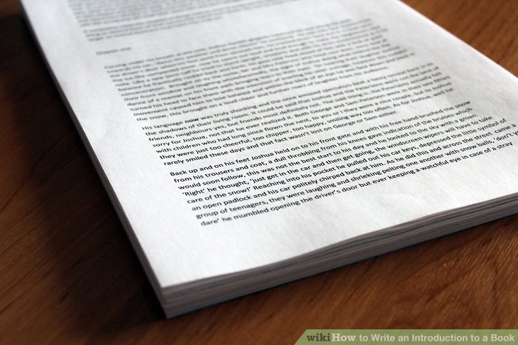 how to write an introduction to a fiction book