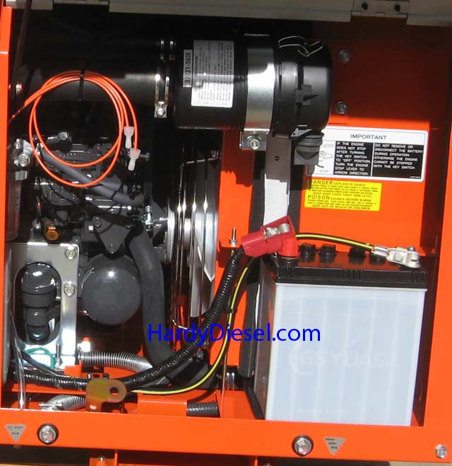 how to start a kc70 kubota