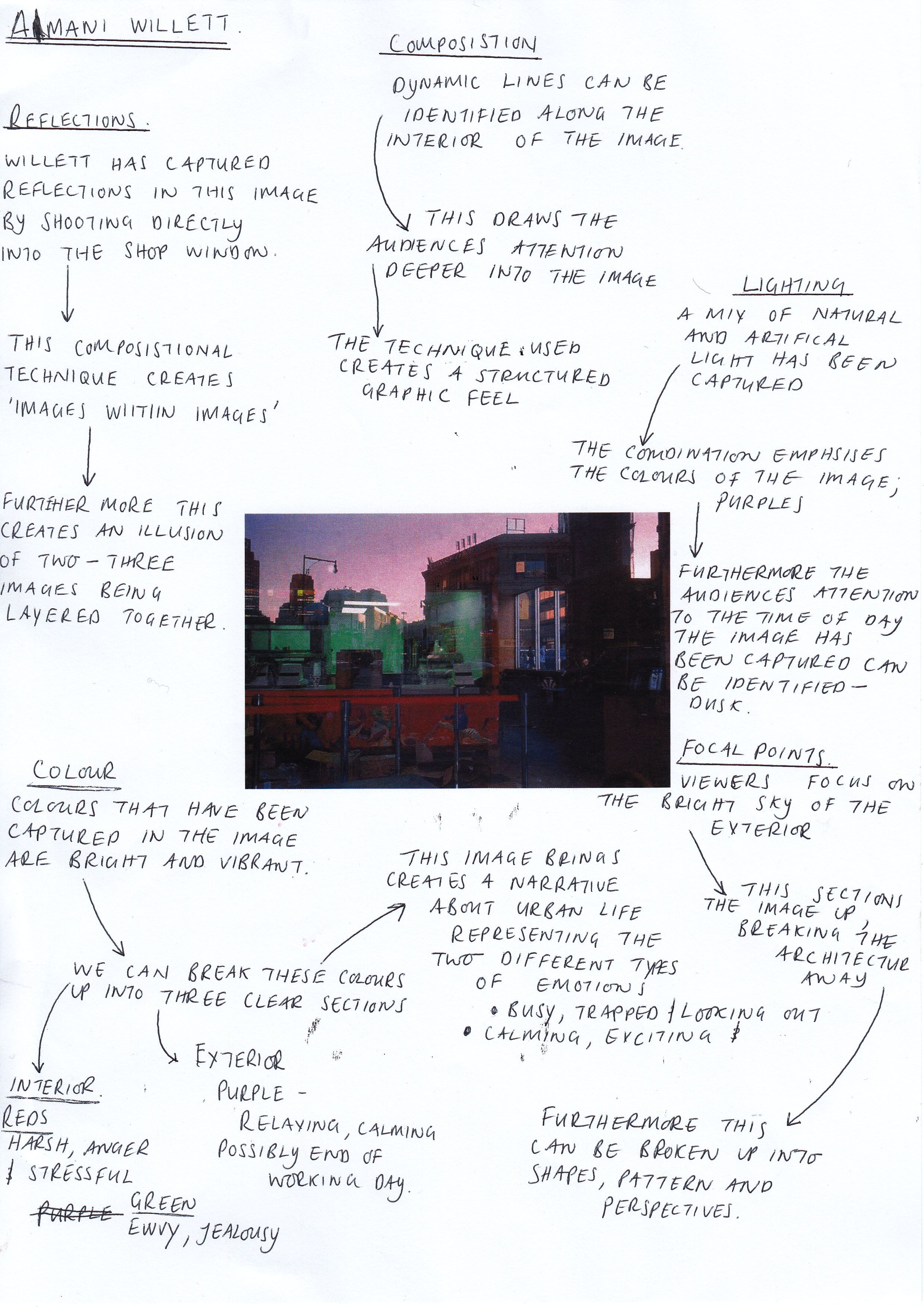 how to write a photography analysis