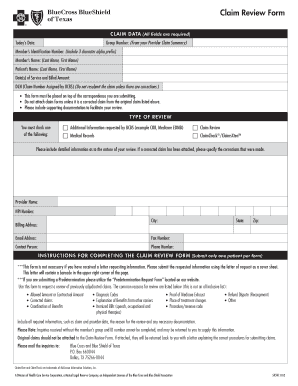 how to send in claims with blue cross