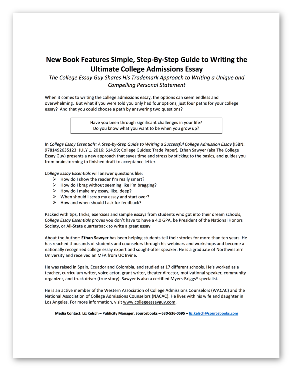 how to write your college essay