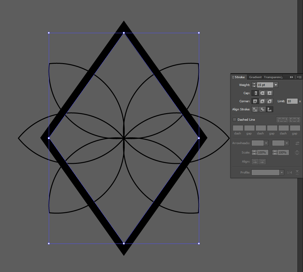 how to make diamond start illustrator