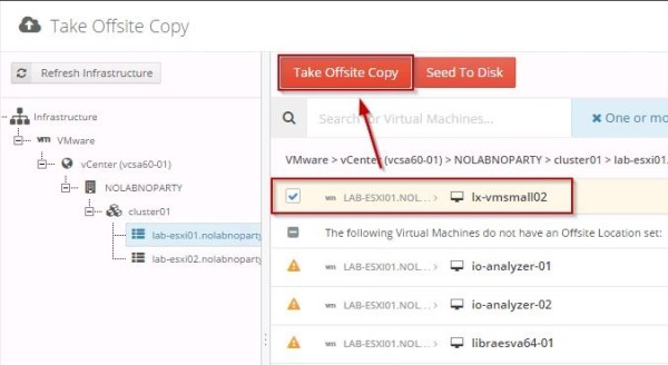 how to take vm backup