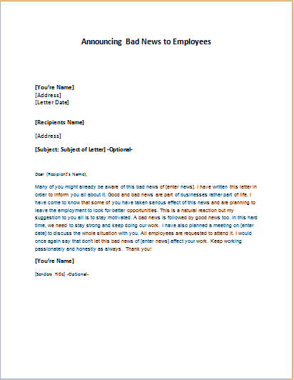 how to write a statement about a bad employee