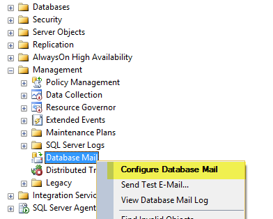 how to send anonymous mail from sql server