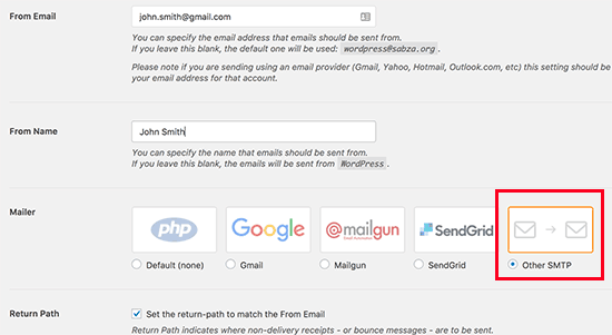how to send email from outlook using gmail