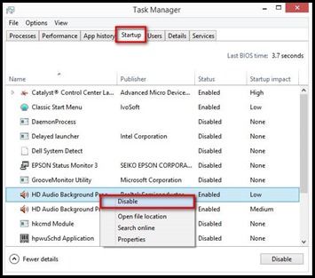 how to make a program start on startyp
